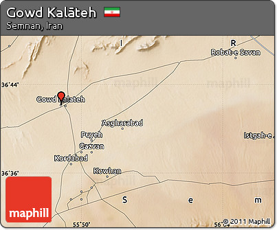 Satellite Map of Gowd Kalāteh