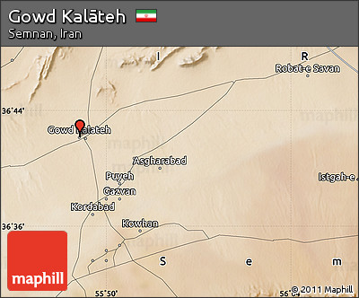 Satellite Map of Gowd Kalāteh
