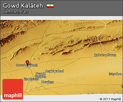Physical Panoramic Map of Gowd Kalāteh