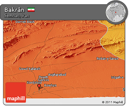 Political Panoramic Map of Bakrān