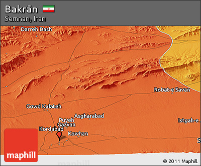 Political Panoramic Map of Bakrān