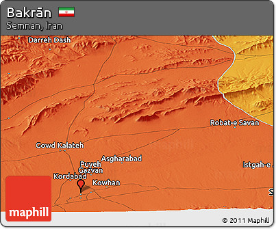 Political Panoramic Map of Bakrān