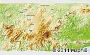 Physical 3D Map of Mijas