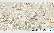 Shaded Relief 3D Map of the area around 36° 47' 25" N, 5° 1' 30" W