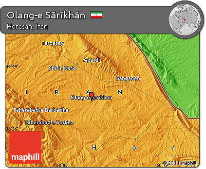 Political Map of Olang-e Sārīkhān