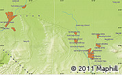 Physical Map of Sheberghān