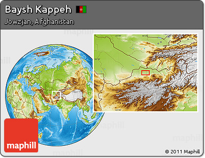 Physical Location Map of Baysh Kappeh