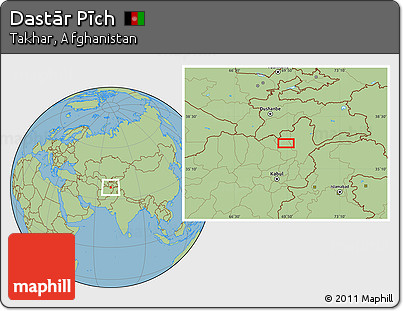 Savanna Style Location Map of Dastār Pīch