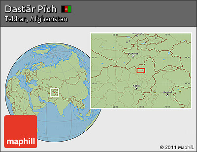 Savanna Style Location Map of Dastār Pīch