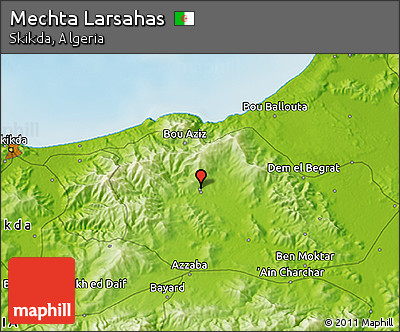 Physical 3D Map of Mechta Larsahas