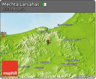 Physical 3D Map of Mechta Larsahas