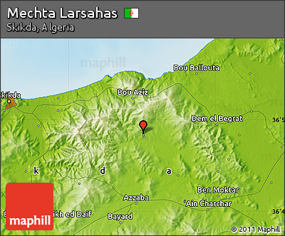 Physical Map of Mechta Larsahas