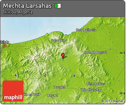 Physical Map of Mechta Larsahas