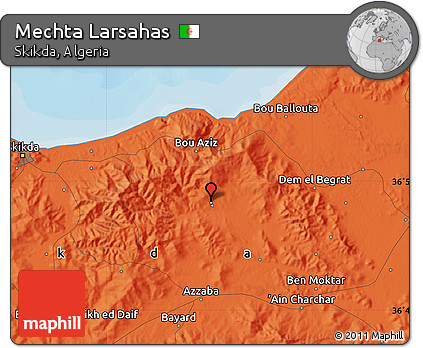 Political Map of Mechta Larsahas