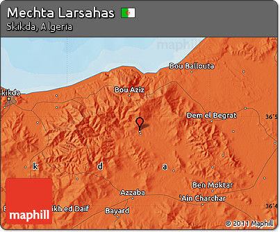 Political Map of Mechta Larsahas
