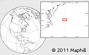 Blank Location Map of the area around 36° 47' 25" N, 72° 10' 30" W
