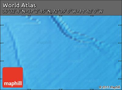 Shaded Relief Map of the Area around 36° 47' 25" N, 72° 10' 30" W