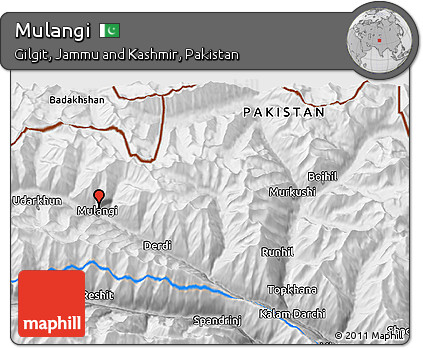 Physical 3D Map of Mulangi