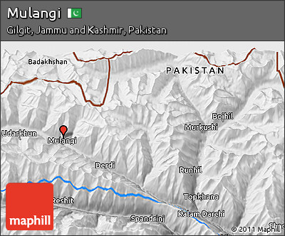 Physical 3D Map of Mulangi