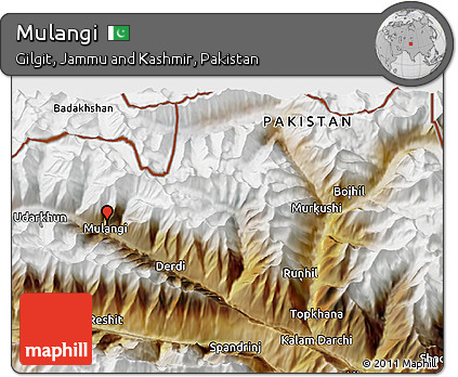 Satellite 3D Map of Mulangi