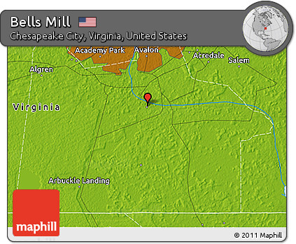 Physical 3D Map of Bells Mill