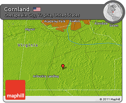 Physical 3D Map of Cornland