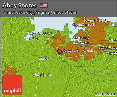 Physical 3D Map of Ahoy Shores