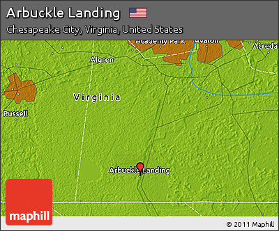 Physical 3D Map of Arbuckle Landing