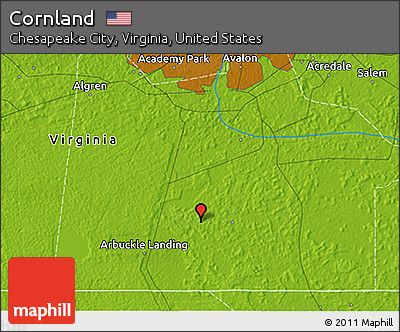 Physical 3D Map of Cornland