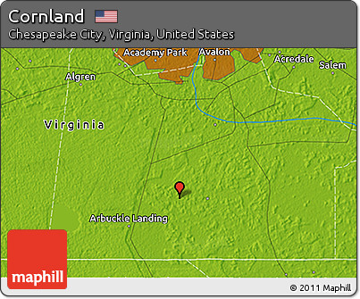Physical 3D Map of Cornland