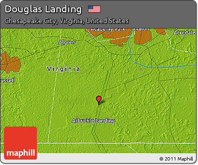 Physical 3D Map of Douglas Landing