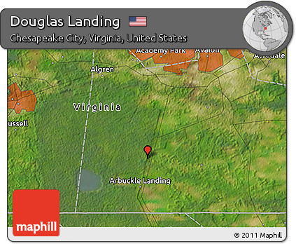 Satellite 3D Map of Douglas Landing