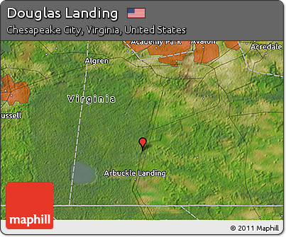 Satellite 3D Map of Douglas Landing