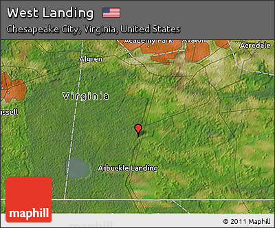 Satellite 3D Map of West Landing