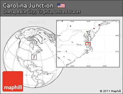 Blank Location Map of Carolina Junction
