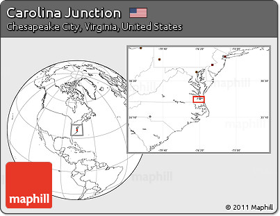 Blank Location Map of Carolina Junction