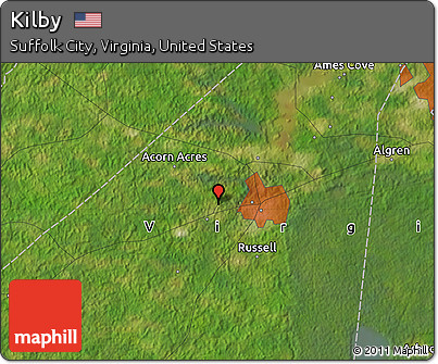 Satellite Map of Kilby