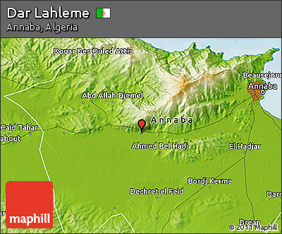 Physical 3D Map of Dar Lahleme