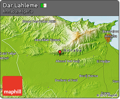 Physical 3D Map of Dar Lahleme
