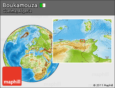 Physical Location Map of Boukamouza