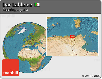 Satellite Location Map of Dar Lahleme