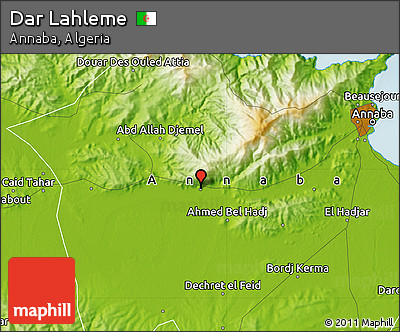 Physical Map of Dar Lahleme
