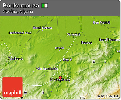 Physical Map of Boukamouza