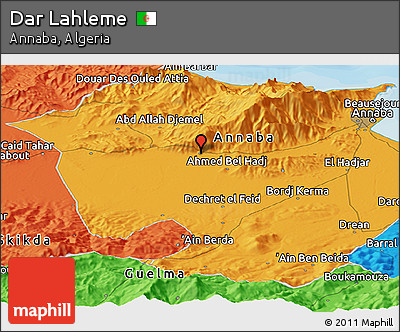 Political Panoramic Map of Dar Lahleme