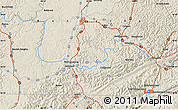 Shaded Relief Map of Cumberland Gap
