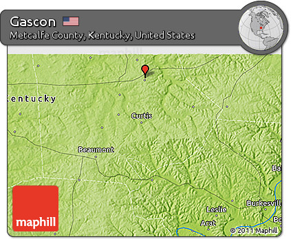 Physical 3D Map of Gascon