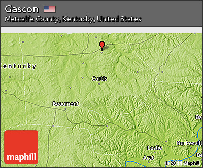 Physical 3D Map of Gascon