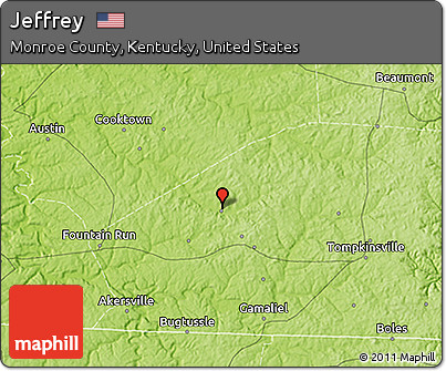 Physical 3D Map of Jeffrey