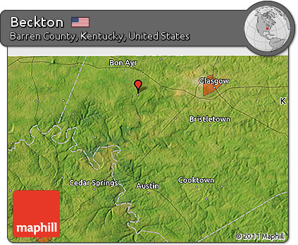 Satellite 3D Map of Beckton