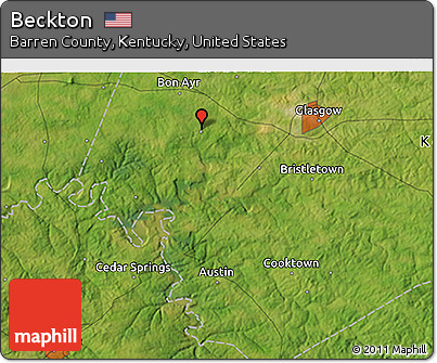 Satellite 3D Map of Beckton